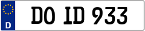 Trailer License Plate
